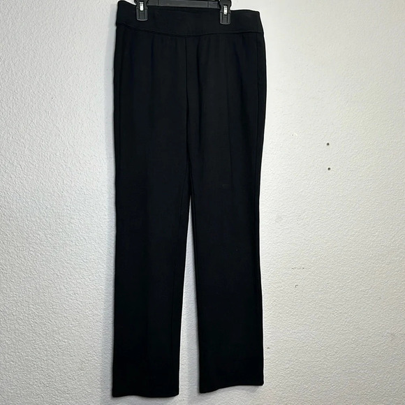 Soft Surroundings Black Pull On Pants Rayon Nylon Blend Womens Size Small - Picture 1 of 12